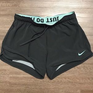 NIKE dri-fit double layer shorts
